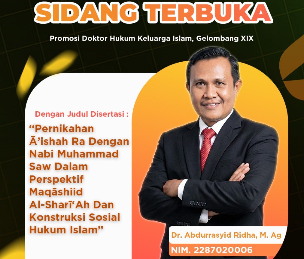 Sukses Pertahankan Disertasi, Abdurrasyid Ridha Raih Gelar Doktor Hukum Keluarga Islam UIN Siber Syekh Nurjati Cirebon